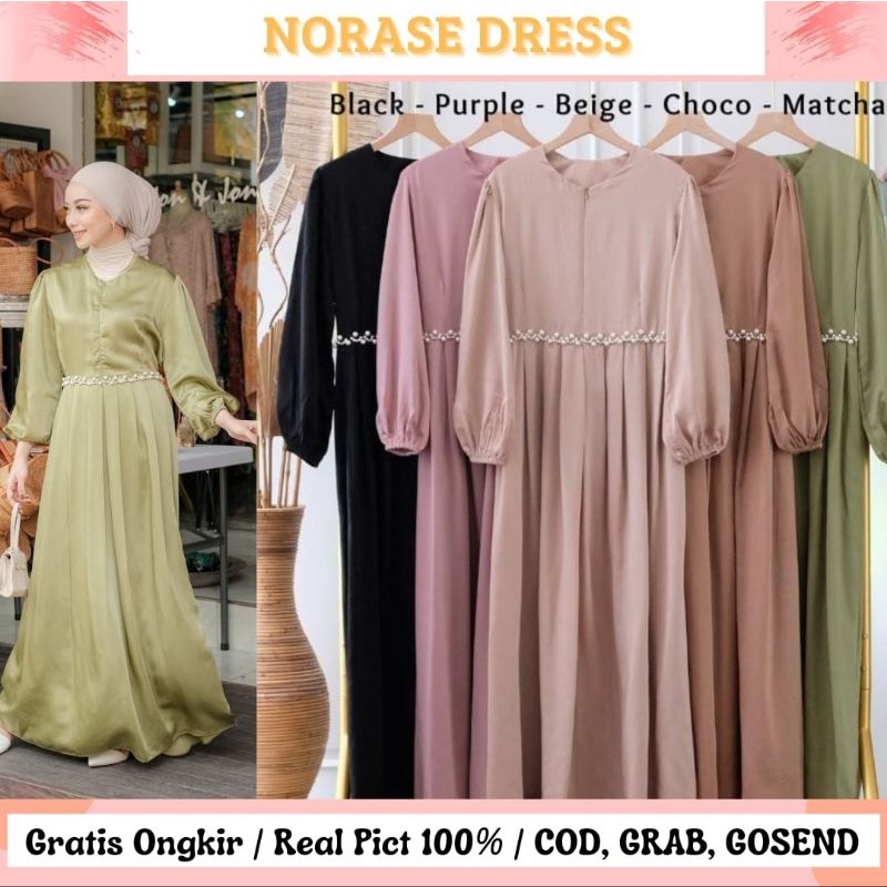 NORASE DRESS / DRESS KONDANGAN / SERAGAMAN / BUSUI FRIENDLY