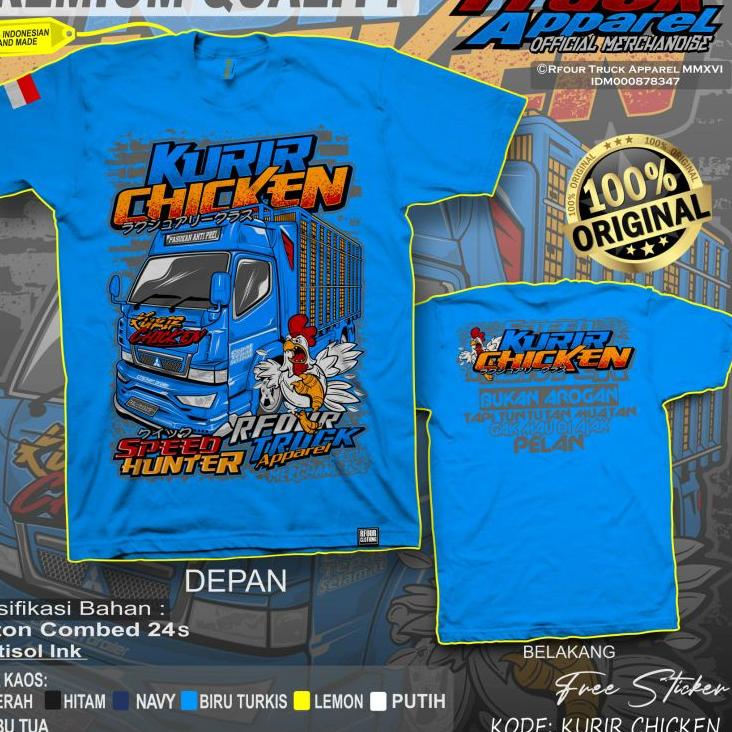 Terbagus.. RFOUR TRUCK APPAREL - KAOS TRUK AYAM KAOS TRUK TERBARU KAOS TRUK TERLARIS KAOS RFOUR TRUC