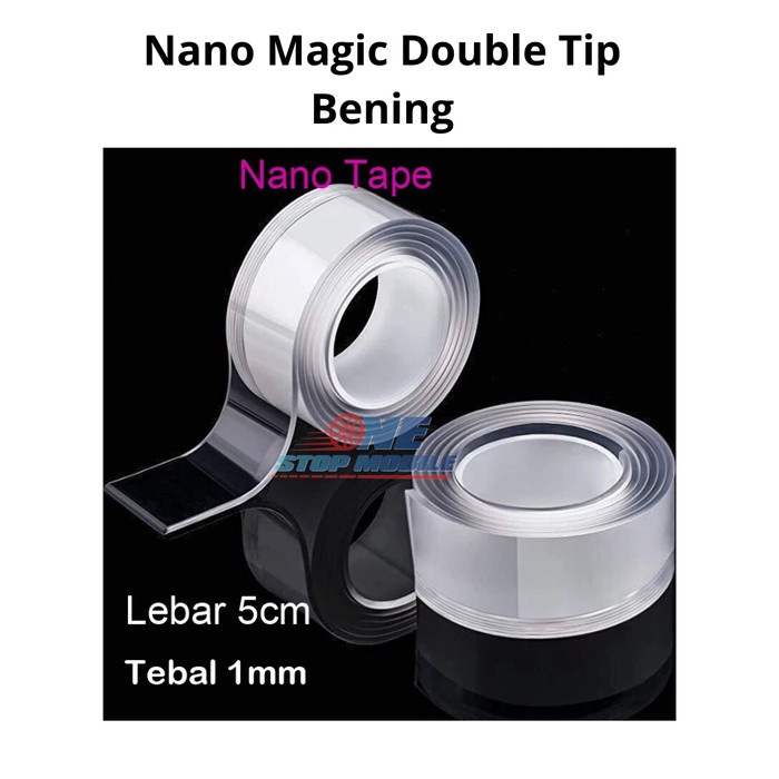 

Nano Magic Double Tip Bening Serbaguna Ukuran 3cm 5cm Tebal 1mm