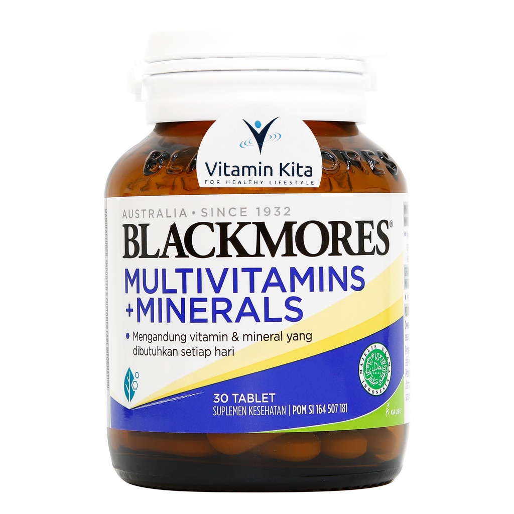 BLACKMORES MULTIVITAMINS + MINERALS BPOM KALBE 30 TAB