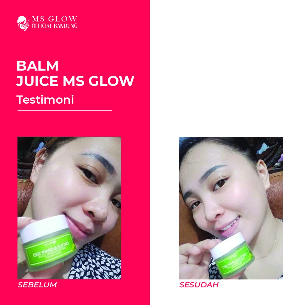 Balm Juice Ms Glow / Pembersih Make Up / Perawatan Wajah Termurah - By Msglowofficialbandung