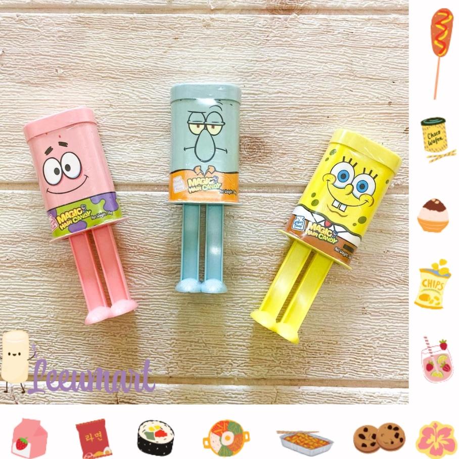 

Serbuuu Korean Magic Hair Candy / Korea Viral Squidward Spongebob Candy / Magic Hair Candy Viral!!