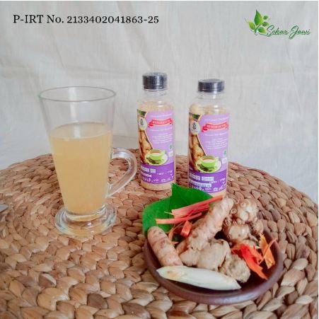 MINUMAN WEDANG KUNYIT PUTIH INSTAN BUBUK 175 GRAM HALAL DAN PIRT. MINUMAN REMPAH MINUMAN TRADISONAL OLEH OLEH JOGJA. RIENS COLLECTIONS