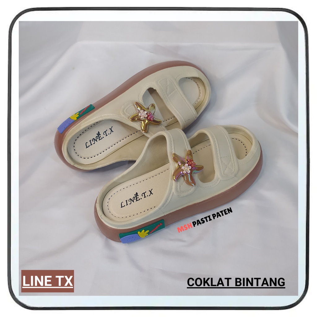 LINE TX 029 Sepatu Sandal Wanita Terbaru Sandal Jelly Import Wanita Sandal Korea