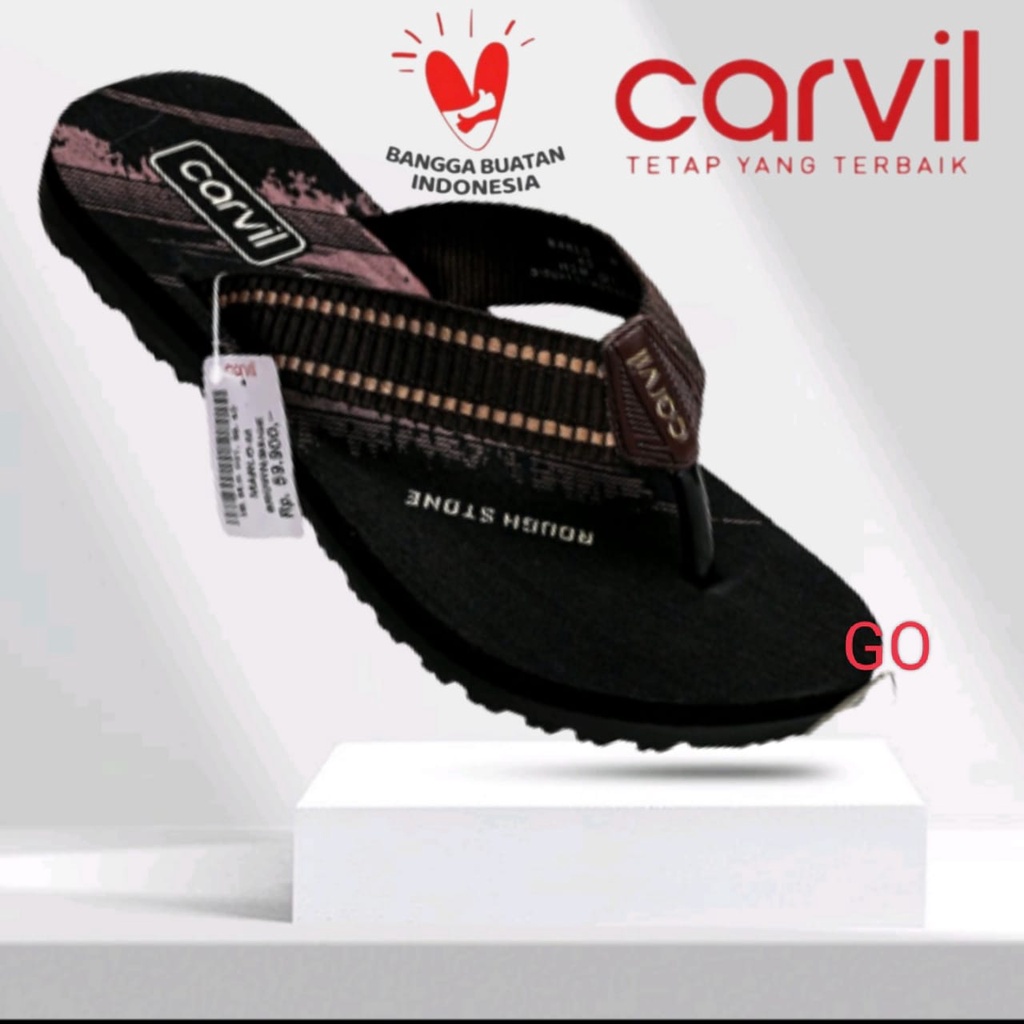 Gof Carvil 2 Sandal Pria 39-43 Sandal Jepit Carvil Anti Slip &amp; Awet