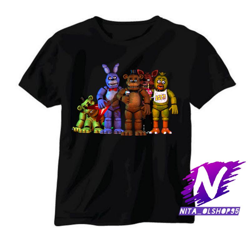 baju anak kaos anak fnaf five nigth at freddy's