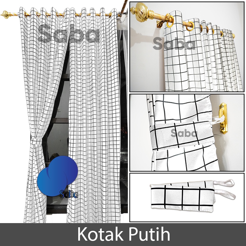 GORDEN JENDELA GORDENG PINTU HORDENG MINIMALIS HORDEN MOTIF KOTAK KORDEN AESTHETIC