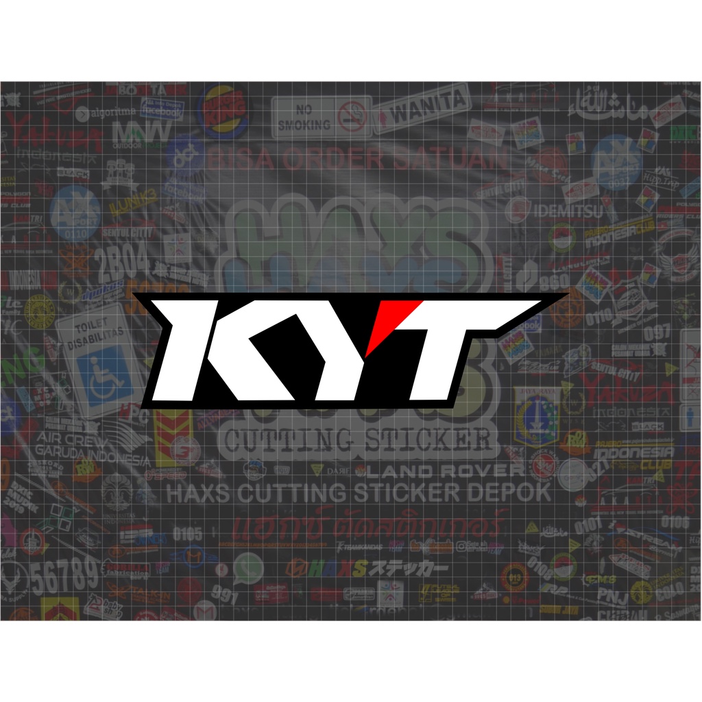 Cutting Sticker KYT Helmet Ukuran 30 Cm