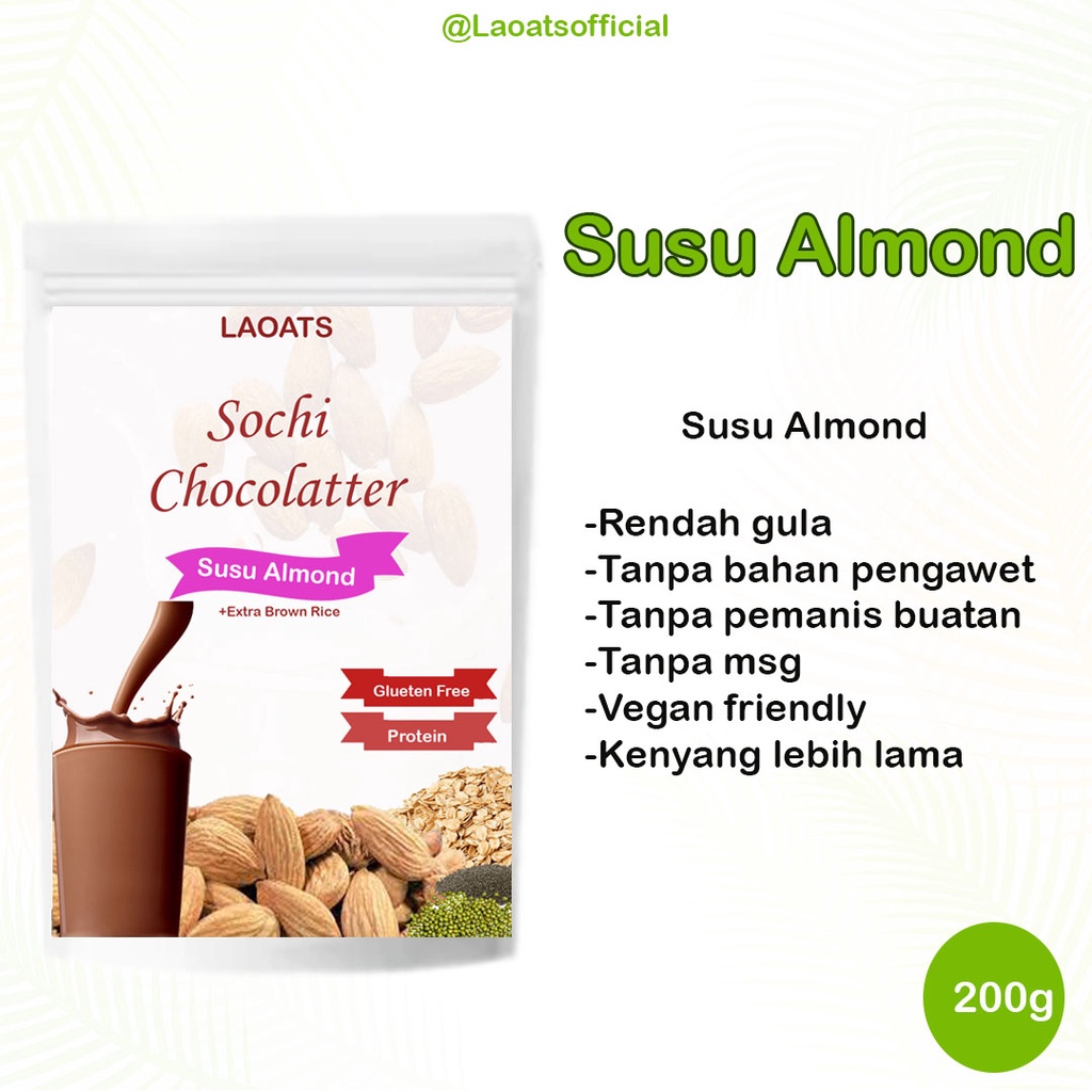 

Susu Almond Susu Almond Diet Rendah Kalori Susu Almond Laoats Sochi Choco (200g)