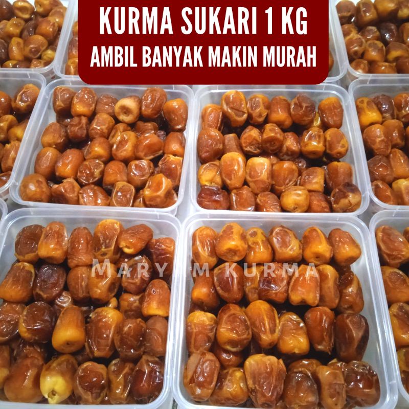 BISA COD 1 KG KURMA SUKARI PREMIUM/ SUKARI AL QASSIM / KURMA MEDAN/ 1000GR