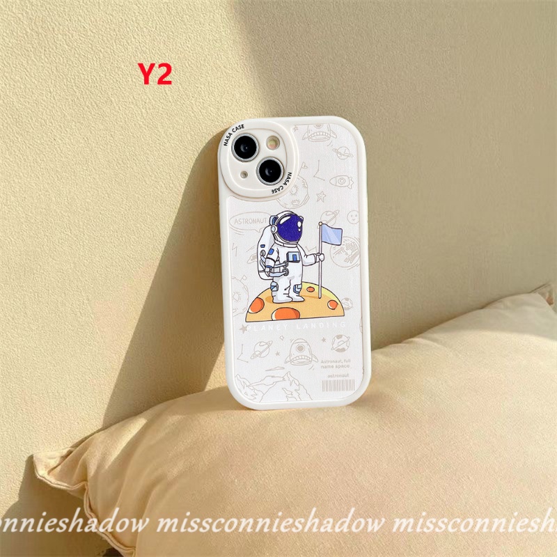 Redmi 9A 9T 9 10 10C 10A 9C PO CO M3 X3 NFC Pro Redmi Note 10 10Pro 11Pro+ 10s 11 11s 8 9 9Pro 9s 8Pro Mi 12 11 12X 11Lite 11T Pro Trendy Cartoon NASA Astronaut Space Soft Cover