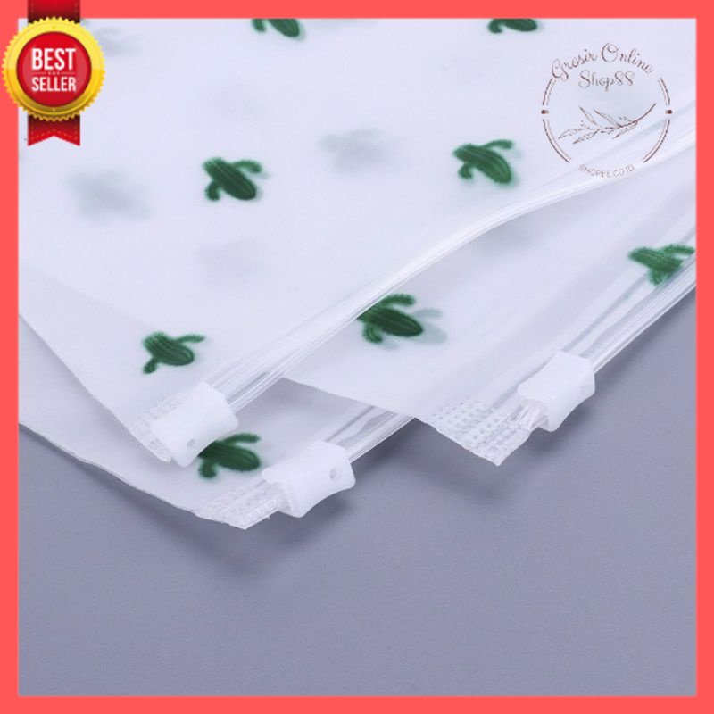 GOS -I107- Zipper Ukuran 26x35cm - Travel Pouch Ziplock Motif - Plastik Packaging Serbaguna Zipper uk.26x35
