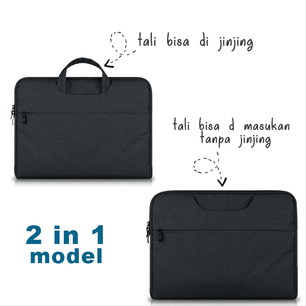 Tas Laptop Softcase Macbook Sleeve Imported Waterproof 11 - 11.6 inch