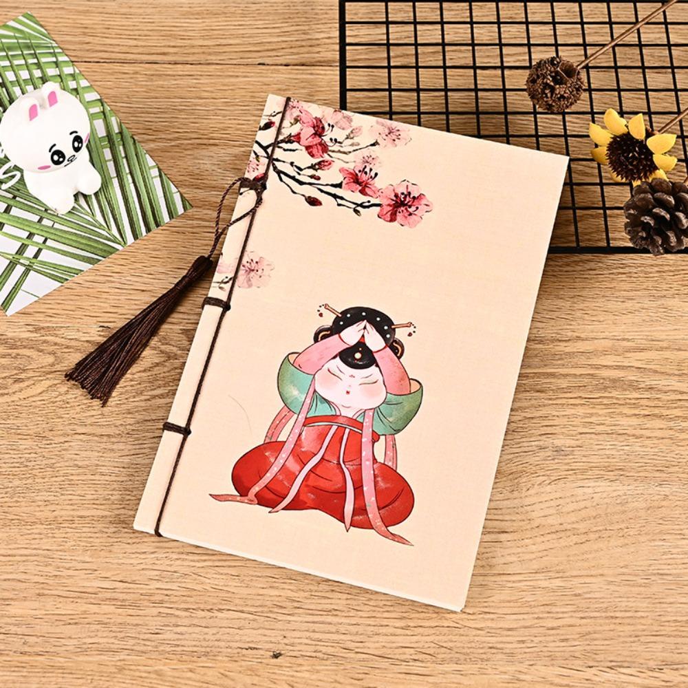 Nanas Alat Tulis Notebook Gaya Cina Retro Vintage Kosong Notepad