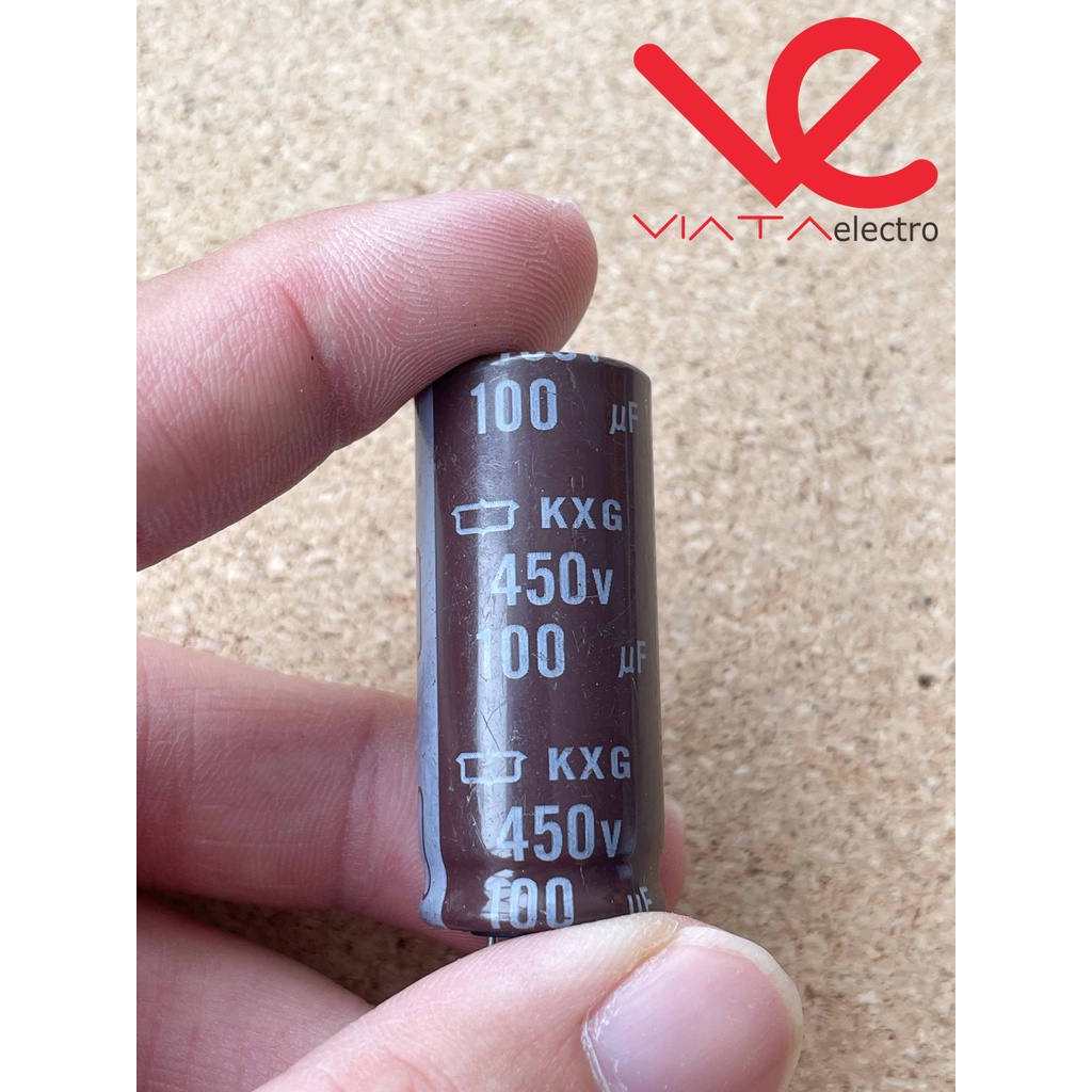 KAPASITOR ELCO 100UF 450V (1 BUAH) KAPASITOR CAPACITOR ELKO KAPASITOR 100 UF 450 V