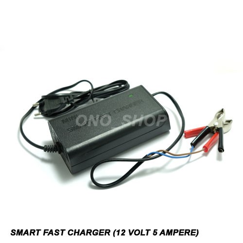 Smart Fast Charger (Charger Aki 12 Volt 5 Ampere) onosh00 Ayo Beli