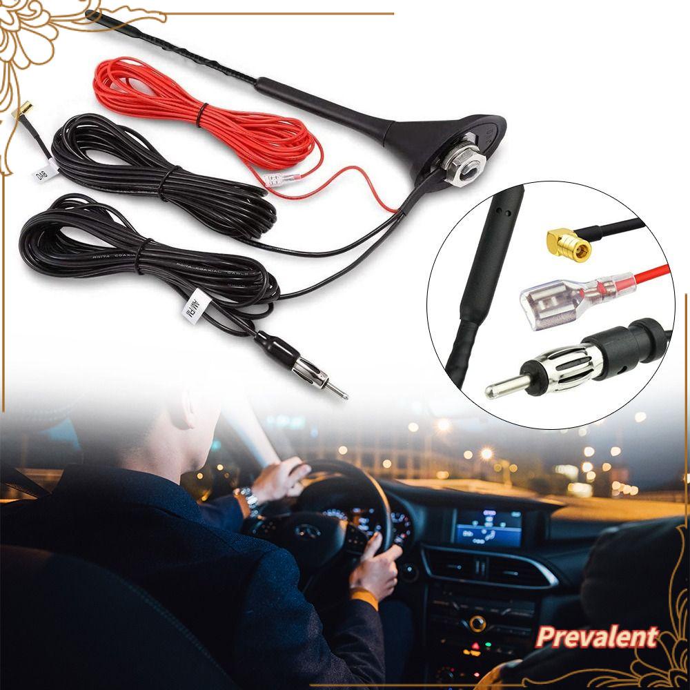 Preva Universal Car Aerial Mobil Styling Signal Desain Aerial Amplified Aerial DIN Radio