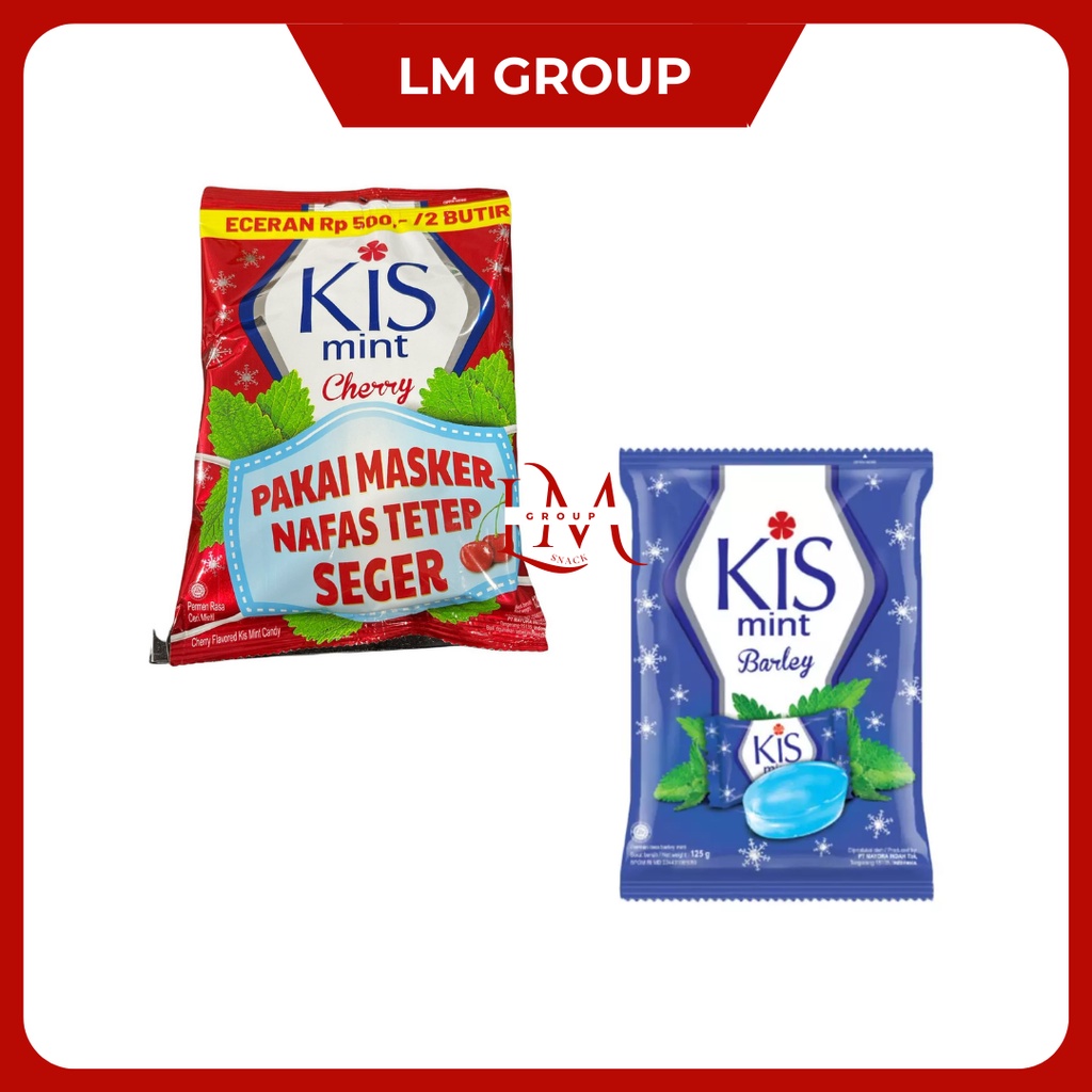 Permen Kis Cherry/Barley Mint 1 Bag Isi 50 Butir