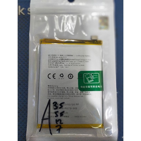 Jual Sparepart Handphone baterai Android Oppo A7/A3s/A5s/A12.Asli baru.