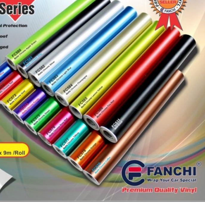 

Jangan Ragu Order [ROLL] Sticker Fanchi Matt Chrome Metalik Doff Metallic matt premium wrap [ROLL],,,