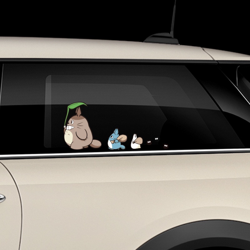 Tetangga Saya Totoro Stiker Reflektif Miyazaki Hayao Komik Stiker Kartun Decal Dekoratif Lucu Motorycle Mobil Stiker