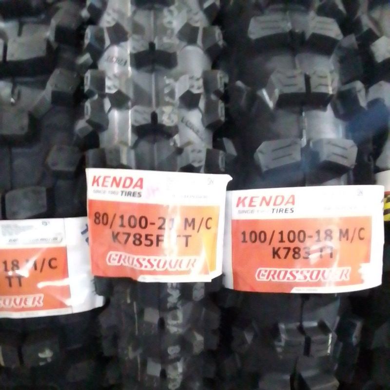 ban trail kenda ring 18/21 sepasang depan dan belakang ukuran 100-100/18 dan 80-100/21