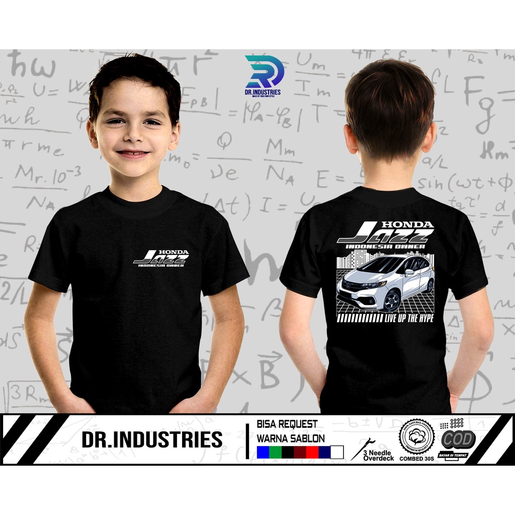 Kaos Anak Honda Jazz GK5 Owners New City Style Modifikasi Indonesia Terbaru 2022 - DR INDUSTRIES
