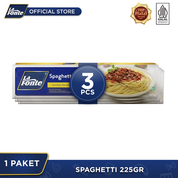 

La Fonte Spaghetti 225gr - 3 Pcs