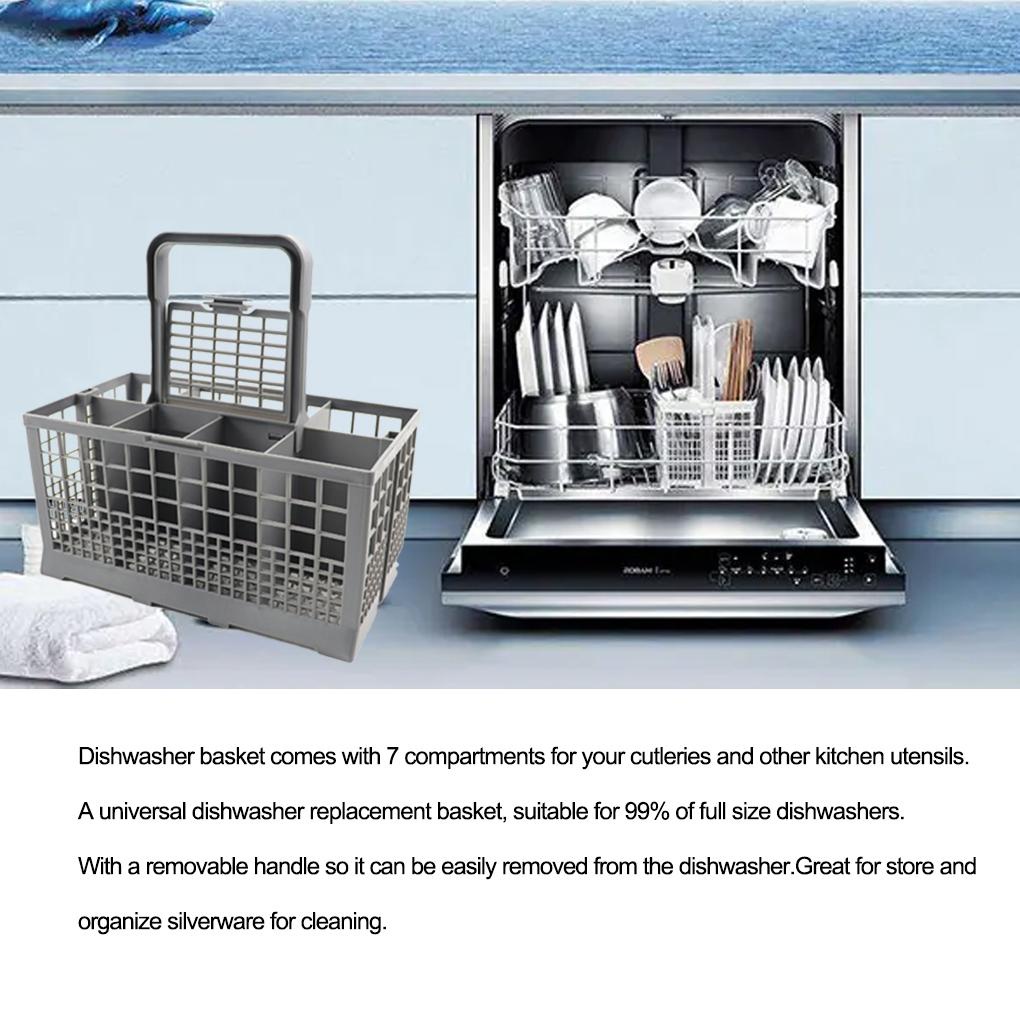 Keranjang Cuci Piring Portable Pengganti Reusable Washable Rectangular Kitchen Sendok Garpu Sumpit Wadah Pembersih