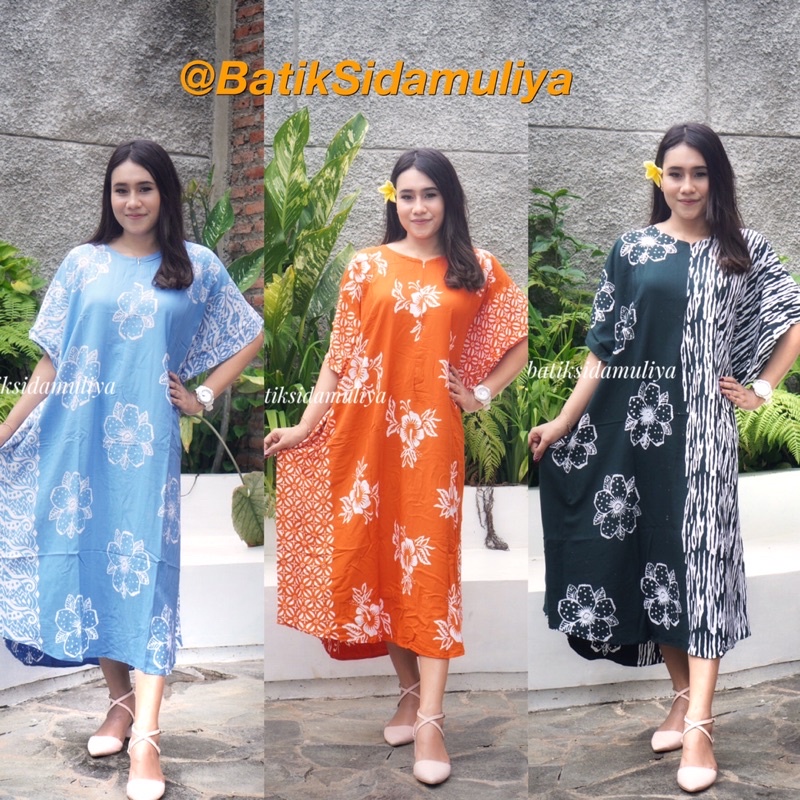 Longdresss Daster Batik Cap Jumbo Premium Kelelawar Lowo Busui Homedress Homewear By Sidamuliya Collection