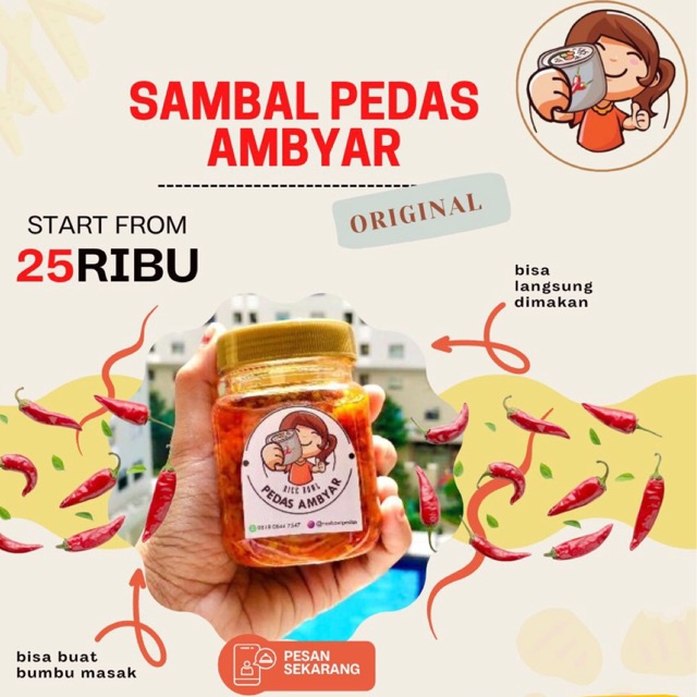 

[PROMO DISKON] Sambal Pedas Ambyar - Original