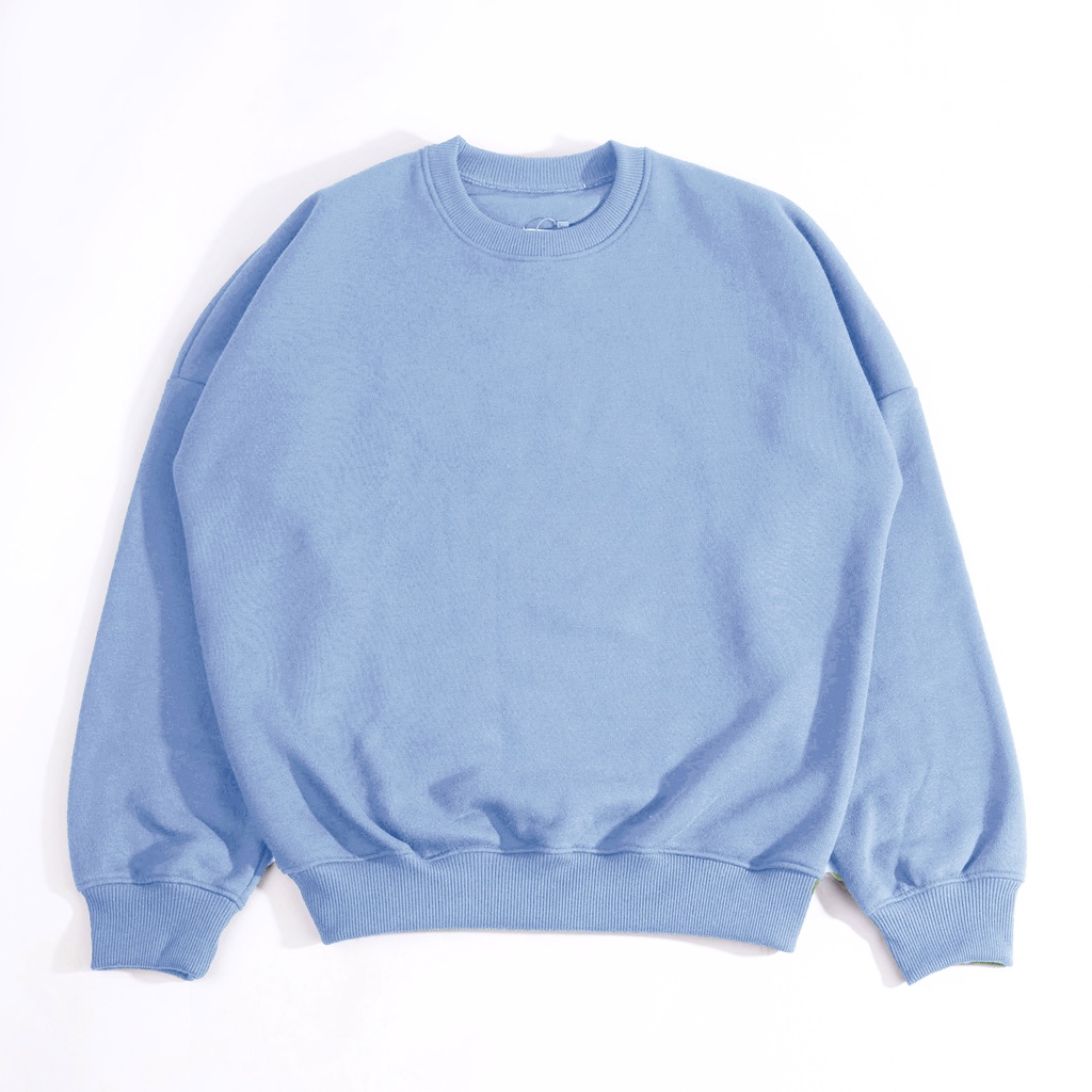 Crewneck Boxy Oversized Dusty Blue