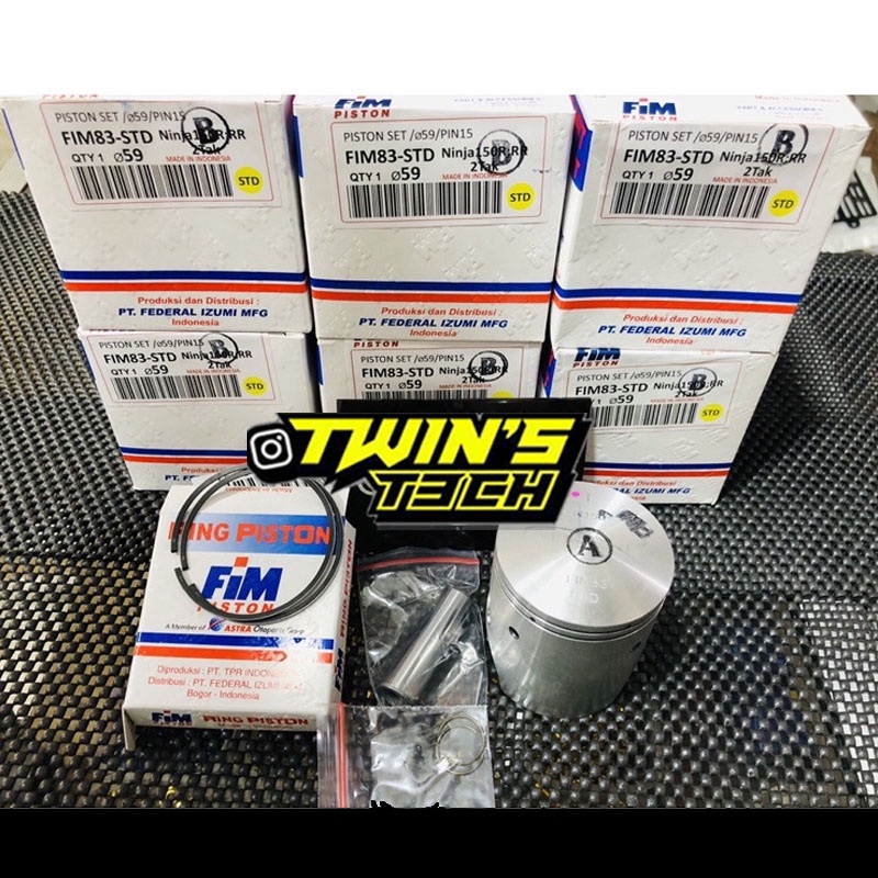 PISTON KIT FIM 83 atau SEHER KIT FIM 83 KAWASAKI NINJA 150 R SS RR KODE A B C D PIN 15 Seher Kawasak