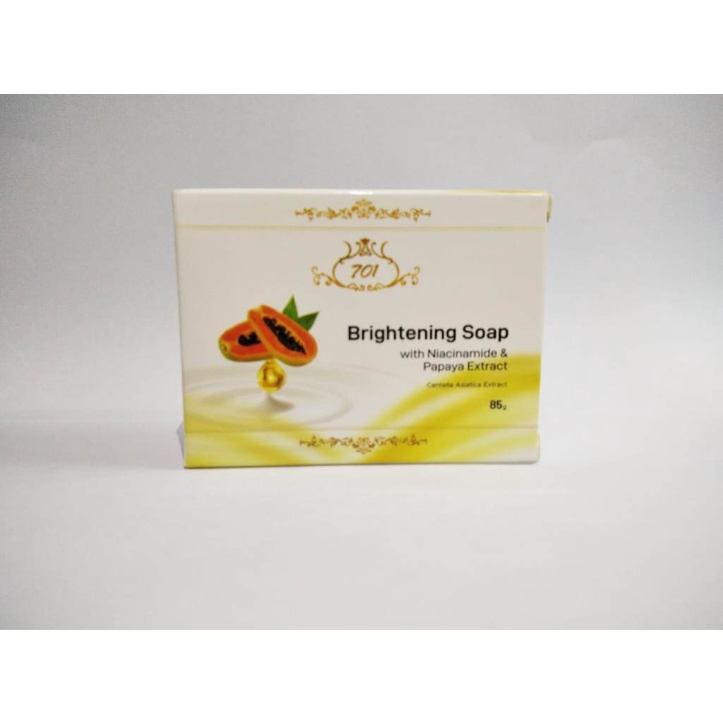 701 Sabun Pepaya / Papaya Brightening Soap with Niacinamide 85 gr / 85gr Original BPOM