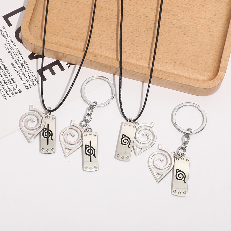 Aksesoris Anime Merchandise Naruto Kalung Tali Kulit