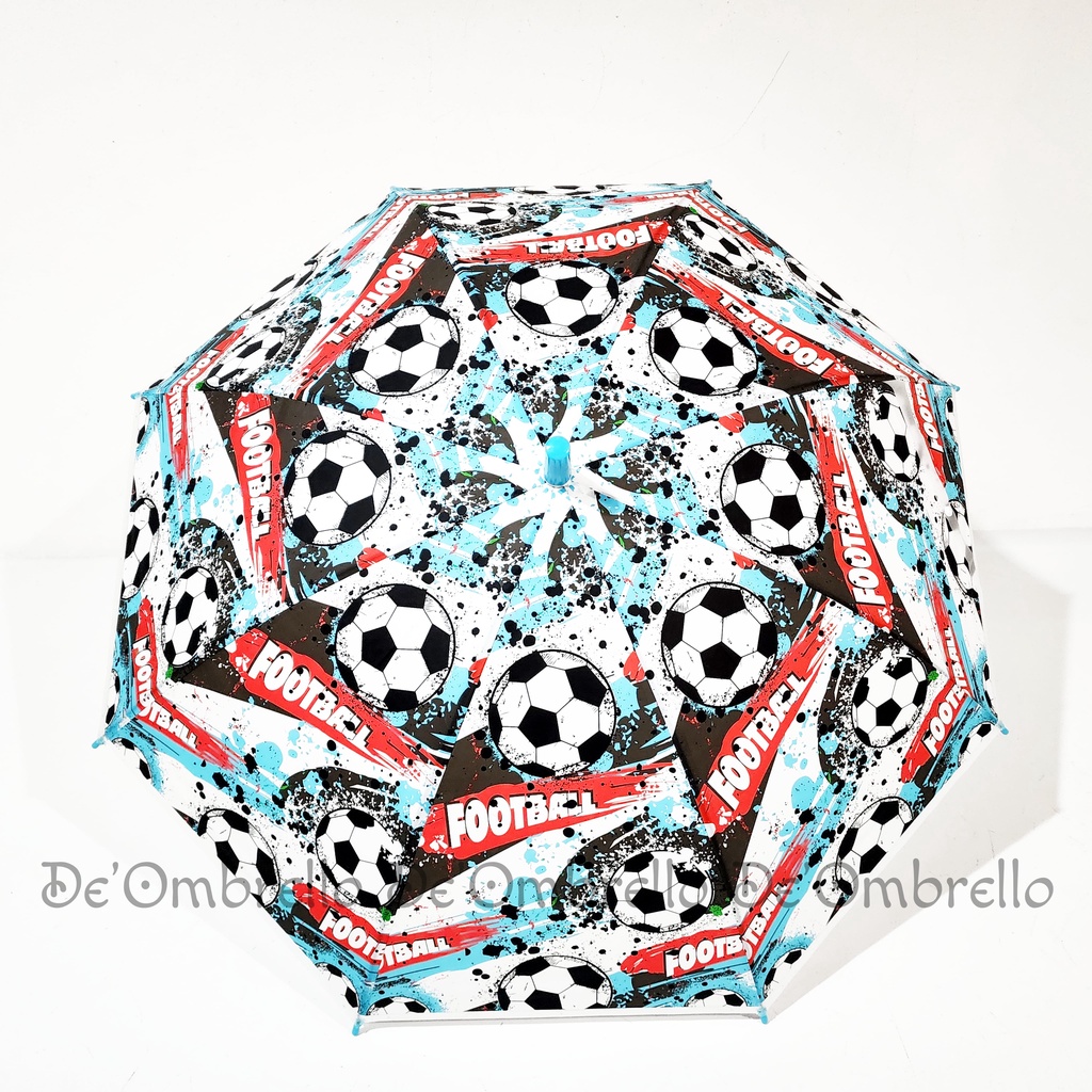 (007E) Payung PVC 8 Sisi Anak Motif Football