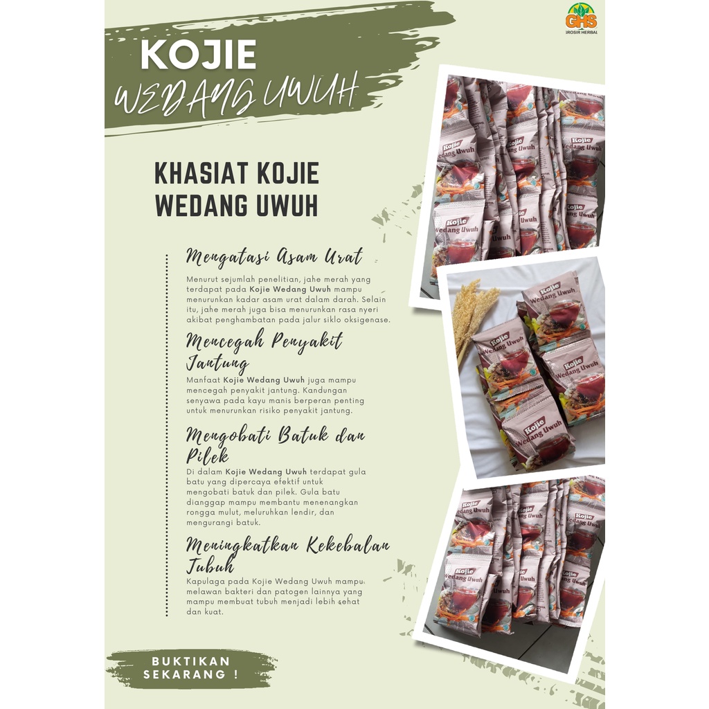 

Wedang Uwuh Kojie - Wedhang Uwuh Kojie - Wedang Uwuh Harga Per Renteng Renceng