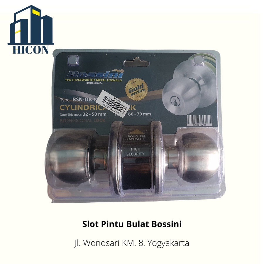 Slot Kunci Pintu Bulat Bossini