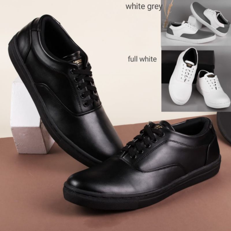 WIPAKA-Original Kimberlite Sepatu Sneakers Pria Kasual Sepatu Sneakers Hitam Putih Abu Putih