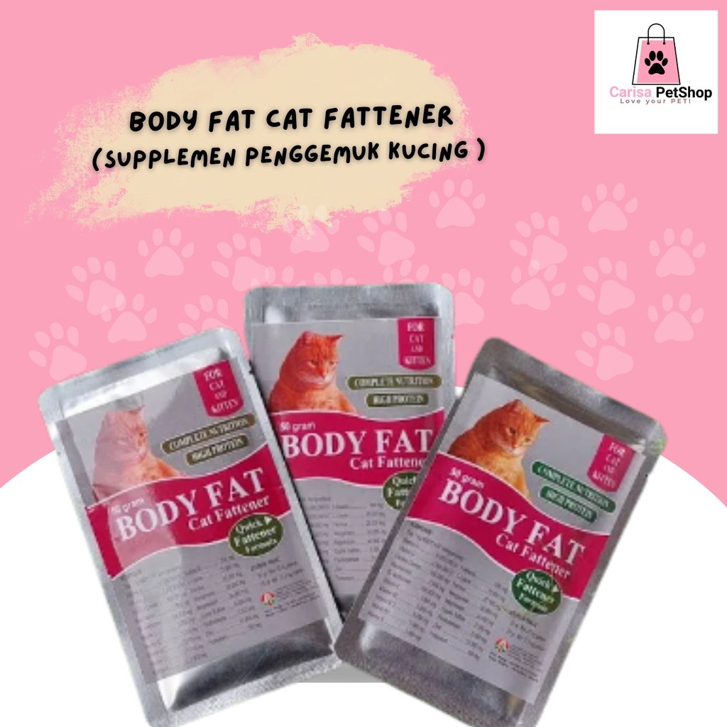 body fat cat fattener penggemuk badan kucing