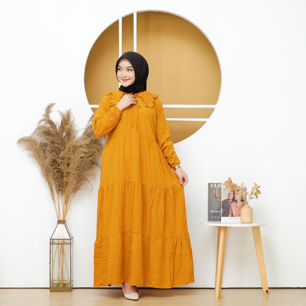 Midi dress polos / Gamis mini terbaru