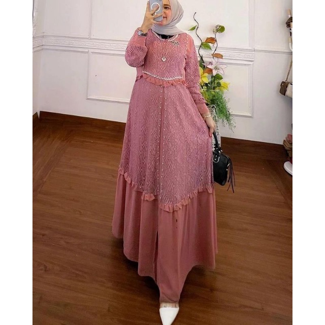 PGMTA DRESS GAMIS MEWAH PREMIUM KHUSUS GROSIR MIN 6 DRESS KONDANGAN KEKINIAN TANAH ABANG