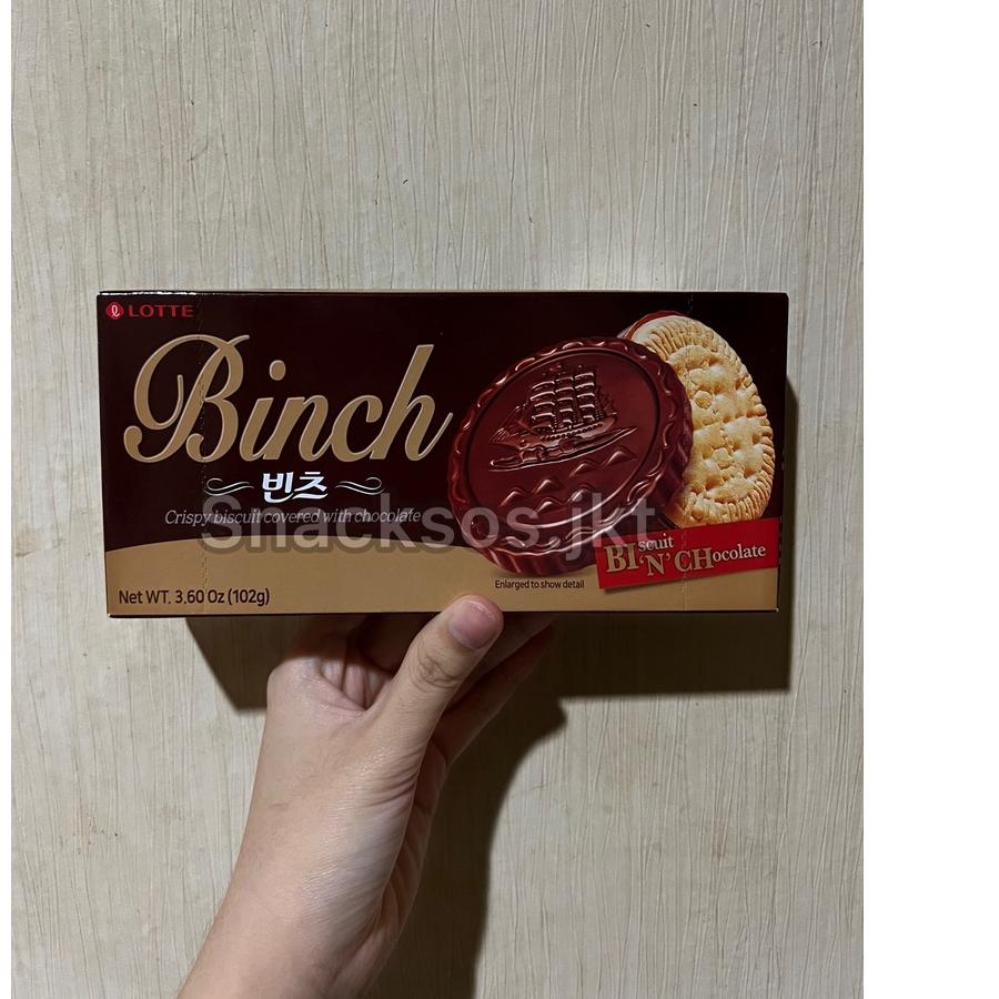 

Barang Bagus LOTTE BINCH CRISPY BISCUIT COVERED WITH CHOCOLATE BISKUIT KOREA***