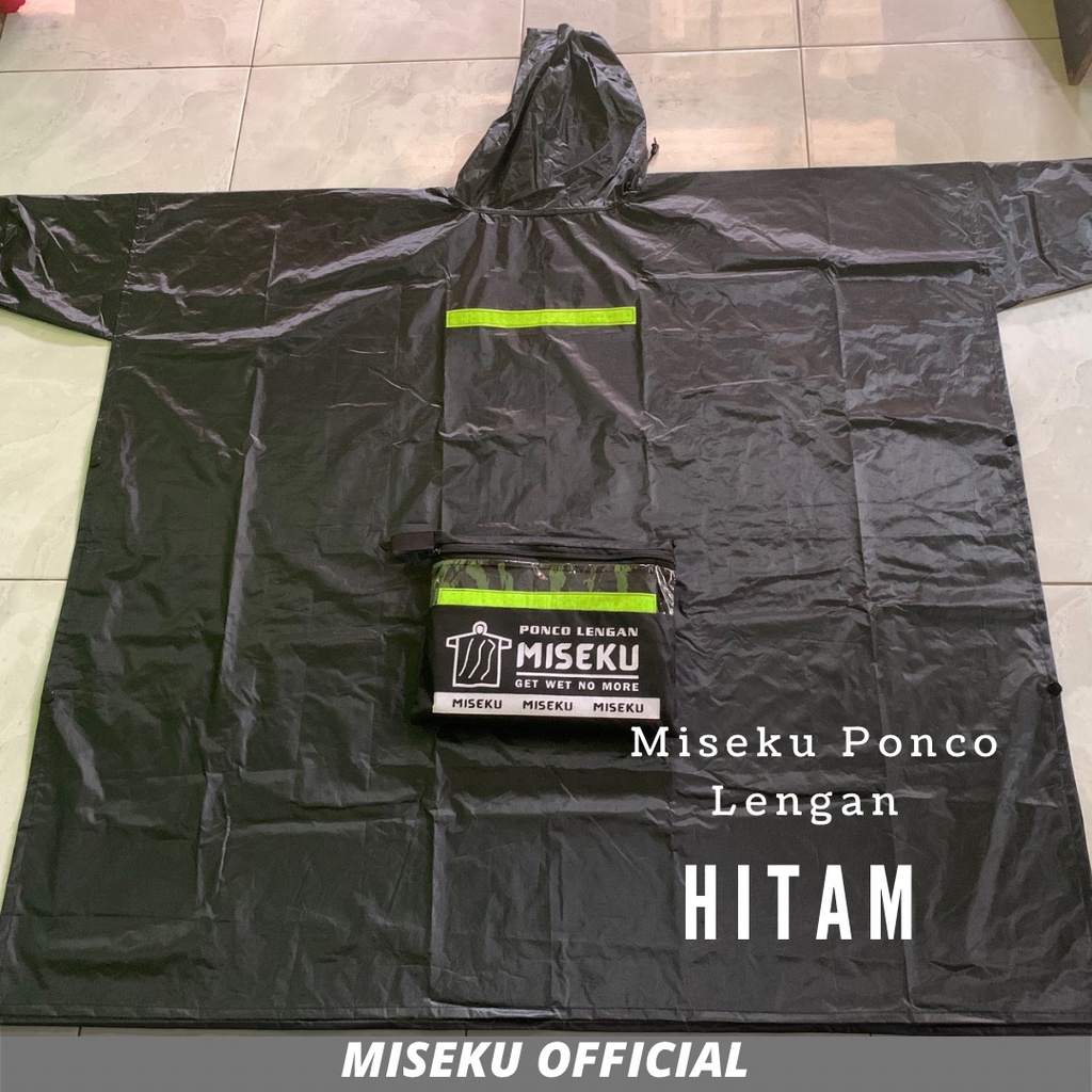 RAINCOAT, JAS HUJAN PONCO LENGAN KELELAWAR DEWASA PRIA WANITA By MISEKU Product Original