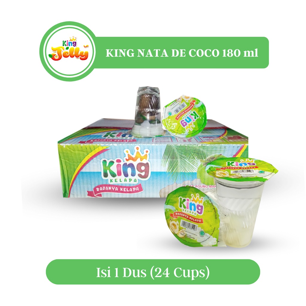 

KING Nata De Coco 180ml x 24 Cup (1 box)