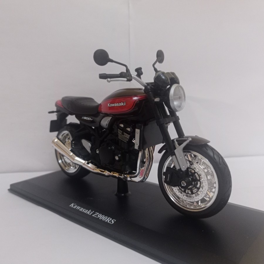 Diecast Kawasaki Z900RS Maisto 1:12 miniatur motor sport mainan murah