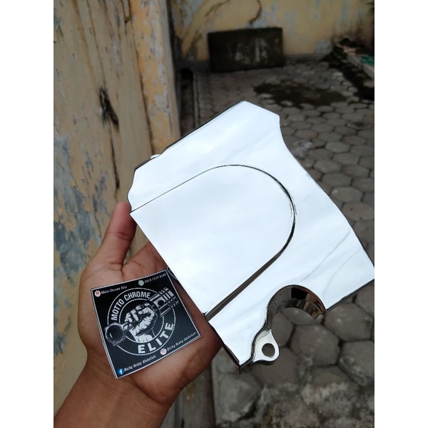 TUTUP GIR DEPAN MEGAPRO HIU / TUTUP GIR DEPAN MEGAPRO LAMA ORIGINAL CHROME