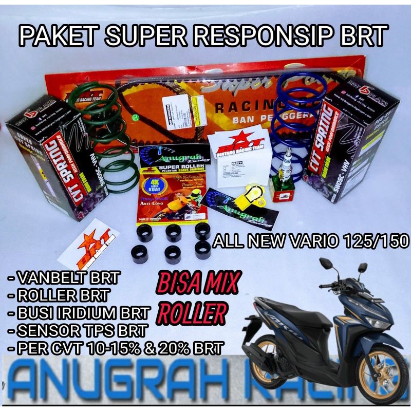 PAKET SUPER RESPONSIP BRT KIRIAN PNP ALL NEW VARIO 125 LED VARIO 150 LED VARIO 125 LAMA BOHLAM VANBE