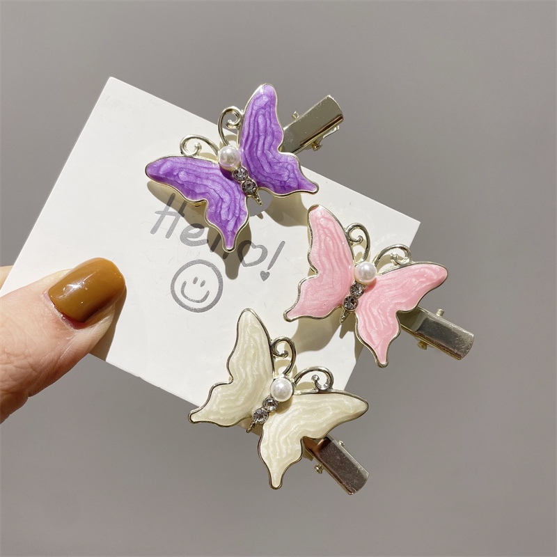 Kualitas Tinggi Klip Logam Klip Kupu-Kupu Jepit Rambut Klip Samping Duckbill Klip Hiasan Kepala Untuk Perempuan Yang Indah