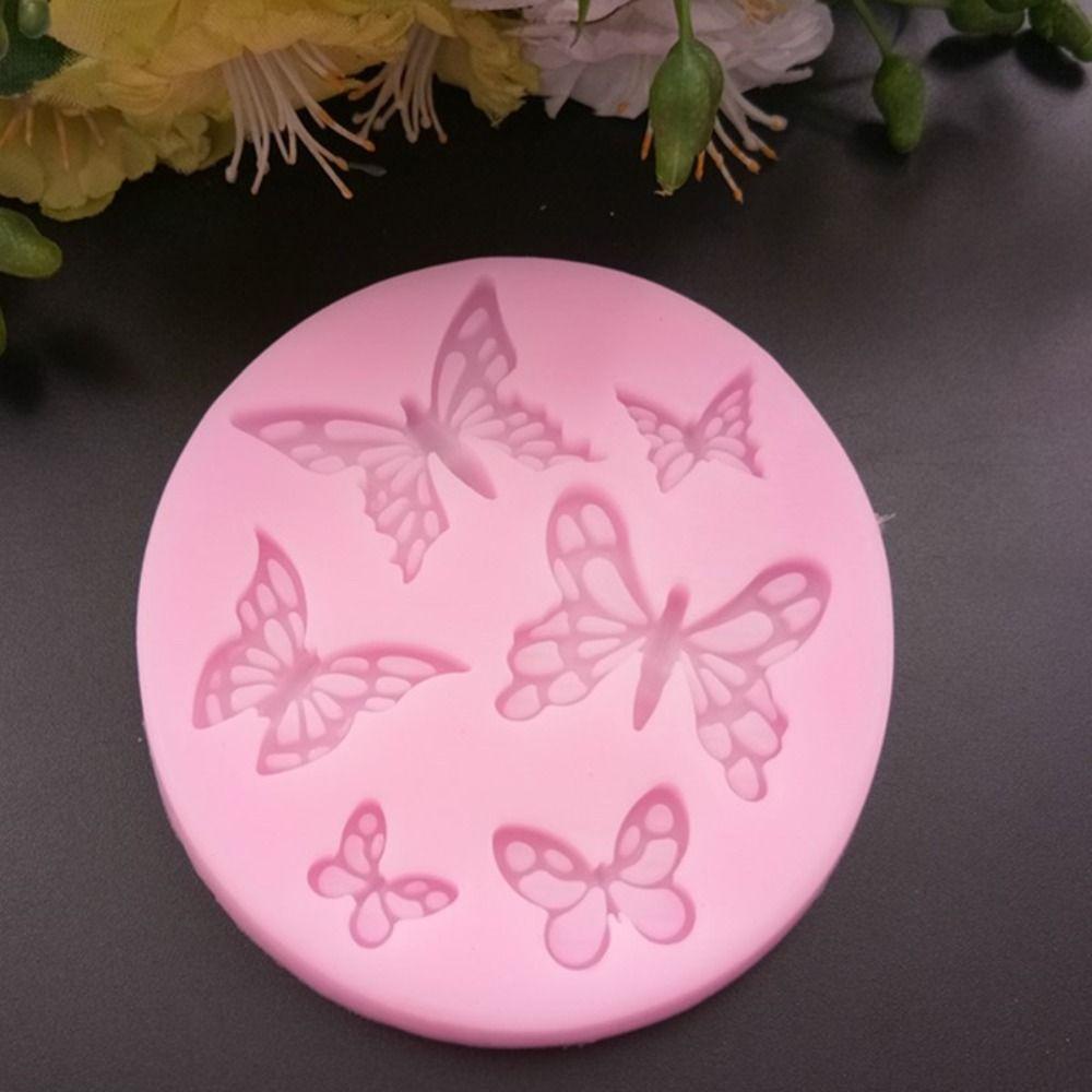 [Elegan] Butterfly Cetakan Silikon 3D Tanpa Bau Dekorasi Kue Fondant Cake Dessert Sugar Craft Cetakan Coklat